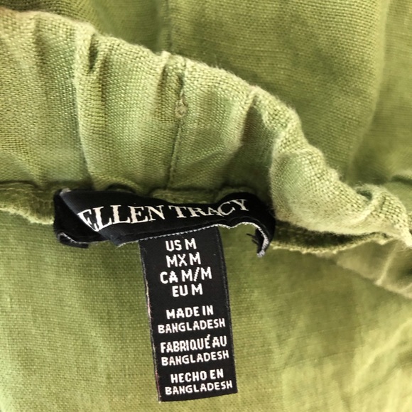 *Sold* Ellen Tracy Pure Linen Capri Pants - Picture 6 of 12